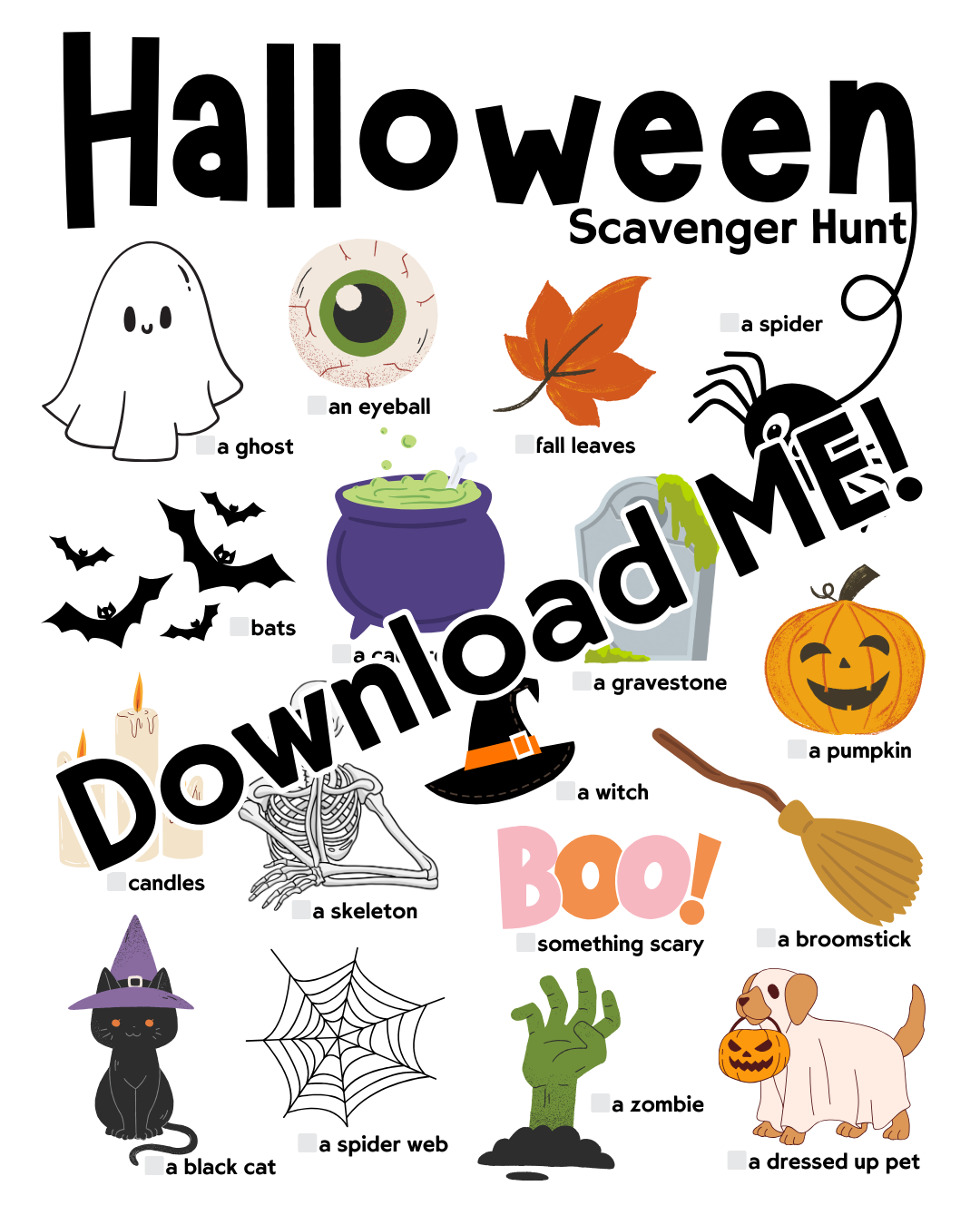 Halloween Scavenger Hunt