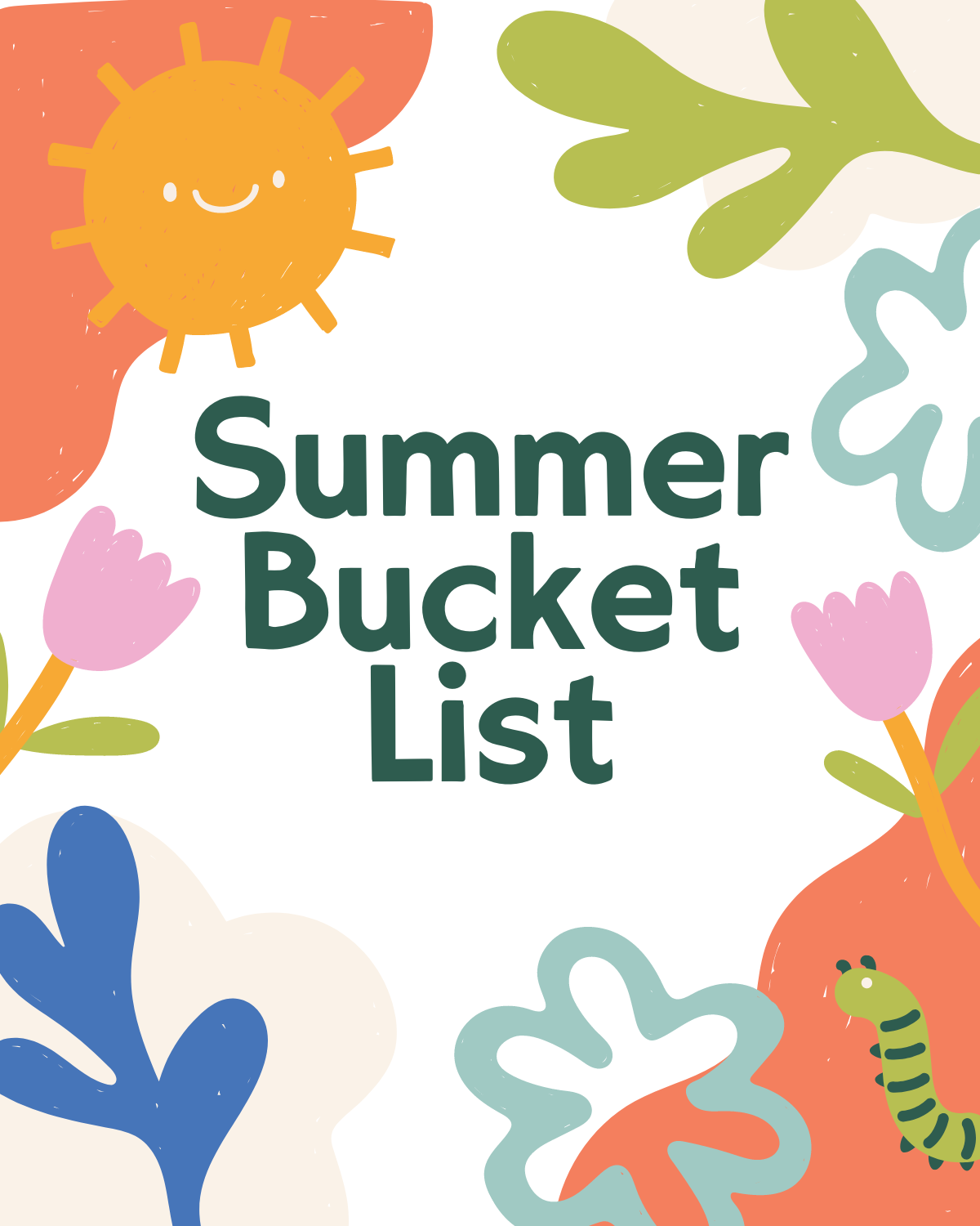 Summer Bucket List Printable